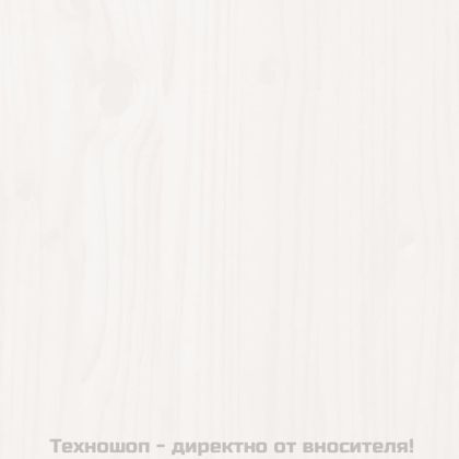 Градинско повдигнато легло, бяло, 160x50x57 см, бор масив