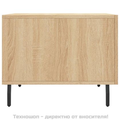 Кафе маси, 2 бр, дъб сонома, 50x50x40 см, инженерно дърво