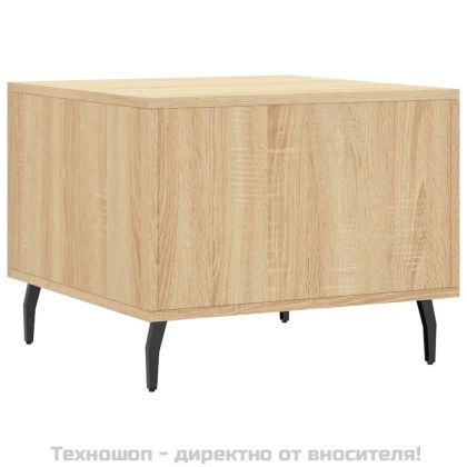 Кафе маси, 2 бр, дъб сонома, 50x50x40 см, инженерно дърво