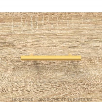 Кафе маси, 2 бр, дъб сонома, 50x50x40 см, инженерно дърво