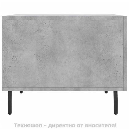 Кафе маси, 2 бр, Бетонно сиво, 50x50x40 см, инженерно дърво