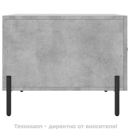 Кафе маси, 2 бр, Бетонно сиво, 50x50x40 см, инженерно дърво