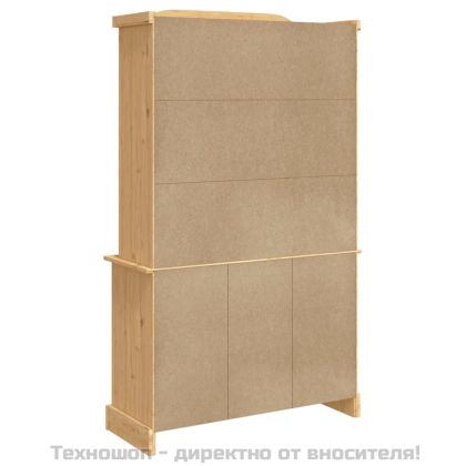 Висок шкаф Corona, кафяв, 112x43x196 см, мексикански бор масив