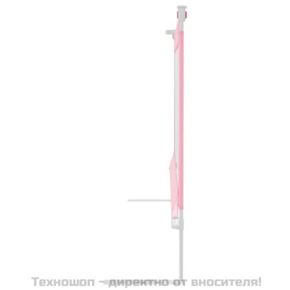Ограничител за бебешко легло, розов, 150x25 см, плат