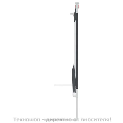 Ограничител за бебешко легло, тъмносив, 160x25 см, плат