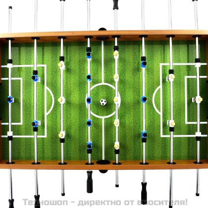 Футболна маса джаги стомана 60 кг 140x74,5x87,5 см светлокафява