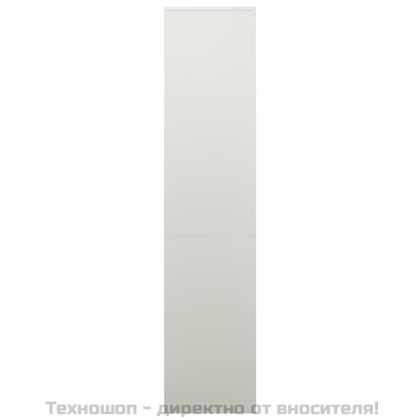 Офис шкаф, светлосив, 90x40x180 см, стомана