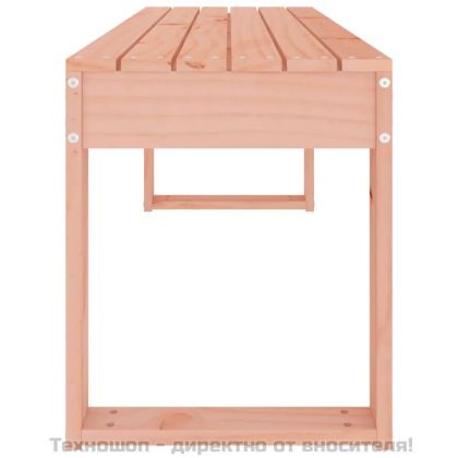 Градинска пейка 110x38x45 см масивна дугласка дървесина