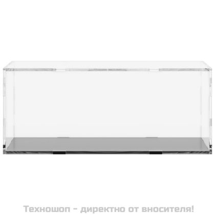 Кутия за показване, прозрачна, 34x16x14 см, акрил