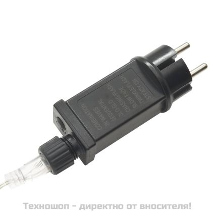 Коледна светеща мрежа цветна 3x3 м 306 LED за закрито/открито