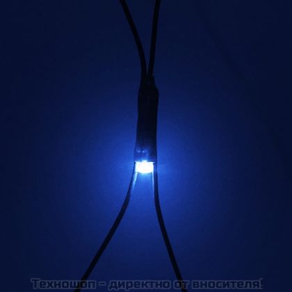 Коледна светеща мрежа, синя, 4x4 м, 544 LED, за закрито/открито