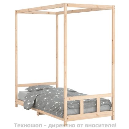 Детска рамка за легло, 90x190 см, бор масив