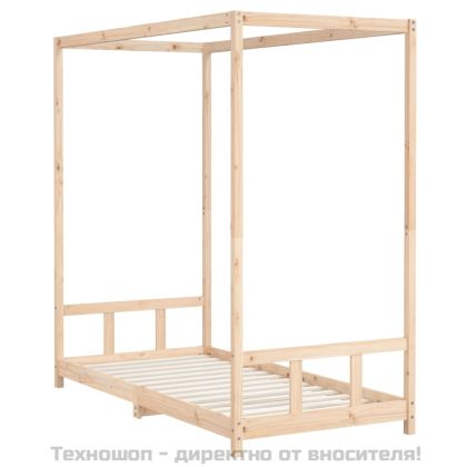 Детска рамка за легло, 90x190 см, бор масив