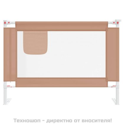Ограничител за бебешко легло, таупе, 90x25 см, плат