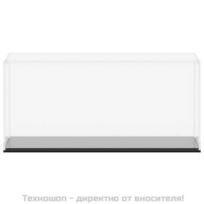 Кутия витрина, прозрачна, 30x15x14 см, акрил