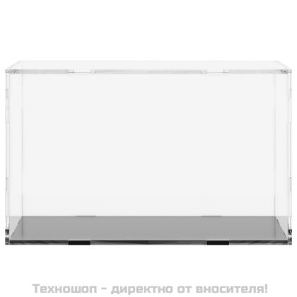 Кутия за показване, прозрачна, 31x17x19 см, акрилна