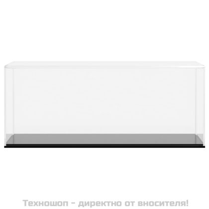 Кутия витрина, прозрачна, 34x16x14 см, акрил