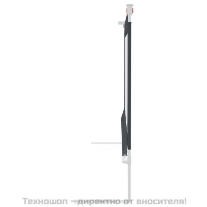 Ограничител за бебешко легло, тъмносив, 140x25 см, плат