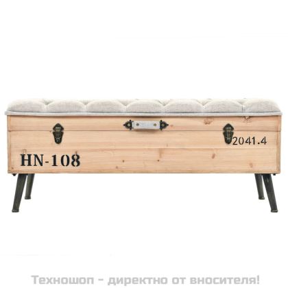 Пейка за съхранение, 110 см, масивна ела