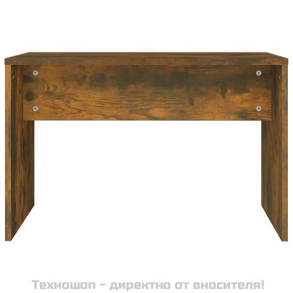 Табуретка за тоалетка, Опушен дъб, 70x35x45 см, инженерно дърво