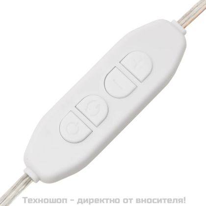 Комплект тоалетка с LED, опушен дъб, инженерно дърво
