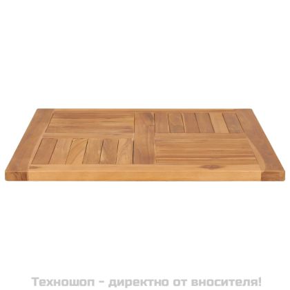 Плот за маса, тиково дърво масив, 70x70x2,5 см