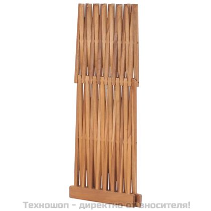 Сгъваема табуретка, 40x32x45 см, тиково дърво масив