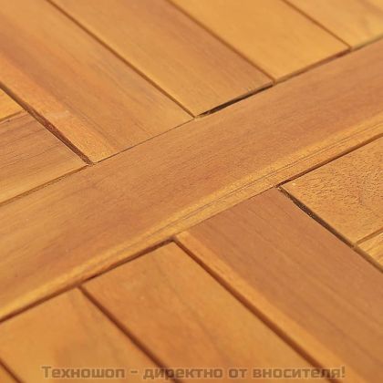 Плот за маса, тиково дърво масив, кръгъл, 2,5 см, 50 см