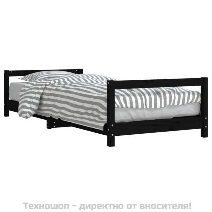 Рамка за детско легло 80x200 см масивна борова дървесина