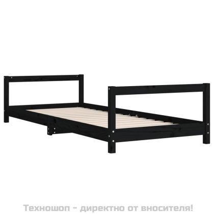Рамка за детско легло 80x200 см масивна борова дървесина