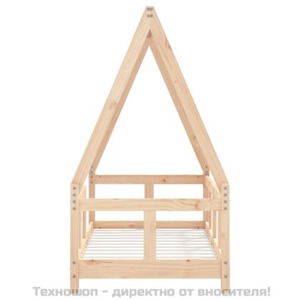 Рамка за детско легло, 70x140 см, масивна борова дървесина