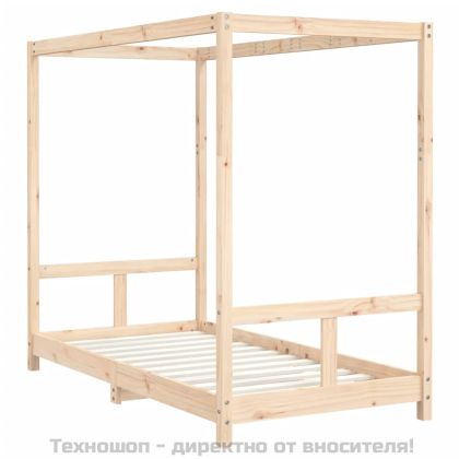 Рамка за детско легло 80x160 см масивна борова дървесина