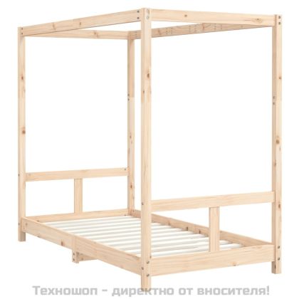 Рамка за детско легло 80x160 см масивна борова дървесина