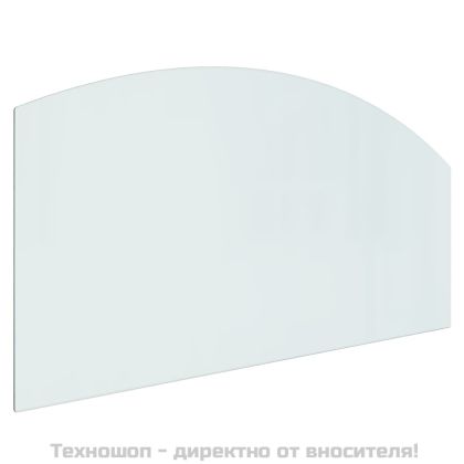 Стъклена подложка за камина, 120x60 см