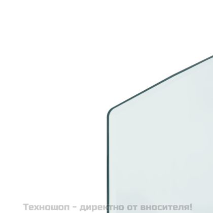 Стъклена подложка за камина, 120x60 см