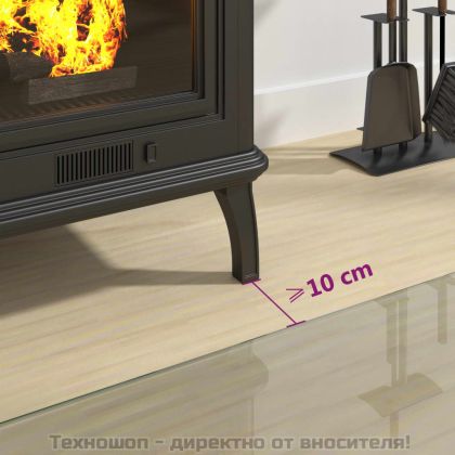 Стъклена подложка за камина, 120x60 см