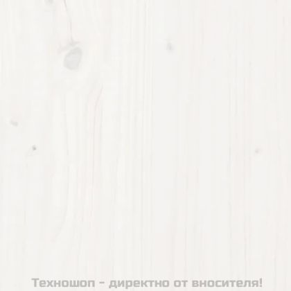 Детска рамка за легло, бяла, 90x190 см, бор масив