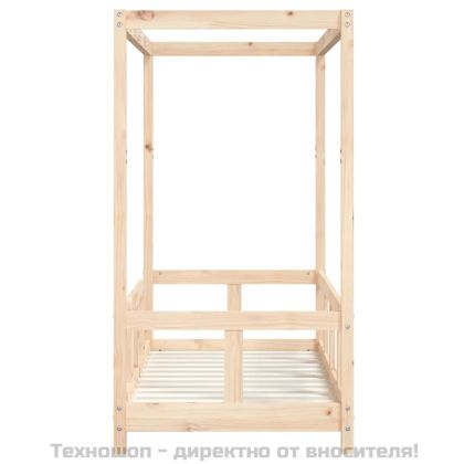 Рамка за детско легло, 70x140 см, масивна борова дървесина