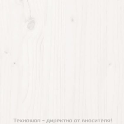 Рамка за детско легло, бяла, 70x140 см, бор масив