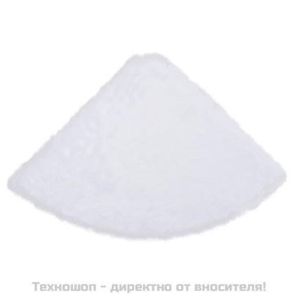 Коледна пола за елха, бяла, 150 см, изкуствена кожа