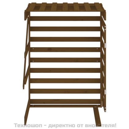 Удължение за контейнер за съхранение на кош медено бор масив