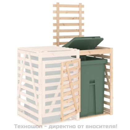 Удължение за контейнер за съхранение на кош дърво бор масив