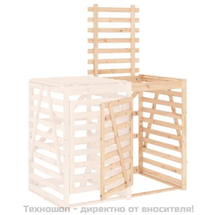 Удължение за контейнер за съхранение на кош дърво бор масив