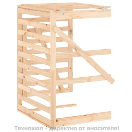 Удължение за контейнер за съхранение на кош дърво бор масив