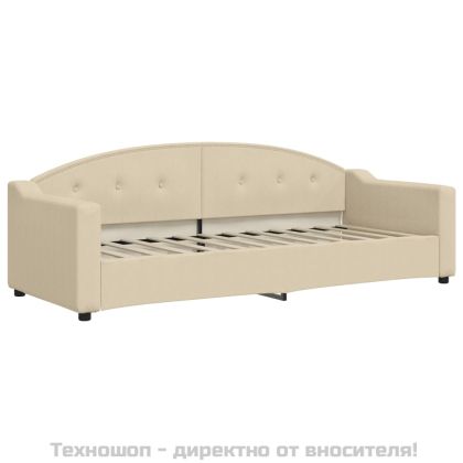 Кушетка, кремава, 80x200 см, плат