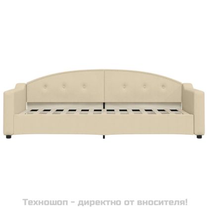 Кушетка, кремава, 80x200 см, плат