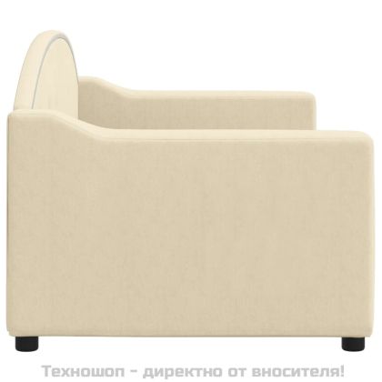Кушетка, кремава, 80x200 см, плат