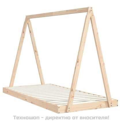 Детска рамка за легло, 90x190 см, бор масив