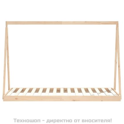 Детска рамка за легло, 90x190 см, бор масив