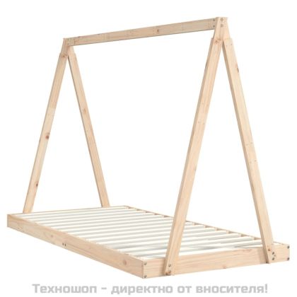 Детска рамка за легло, 90x190 см, бор масив